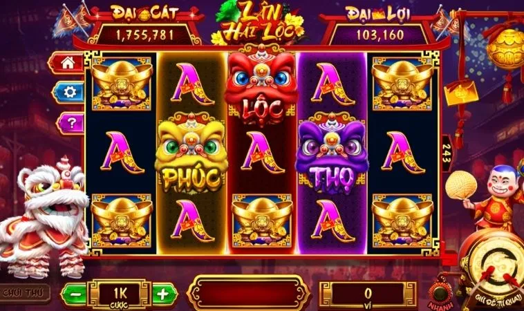 Giao diện chơi Nổ Hũ Lân Hái Lộc Tại Kingbet86
