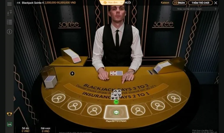 Trò Chơi Blackjack Tại Kingbet86 Đếm Bài Khôn Ngoan Nhận Lợi Nhuận Ổn Định 2 Bàn chơi Blackjack Tại Kingbet86