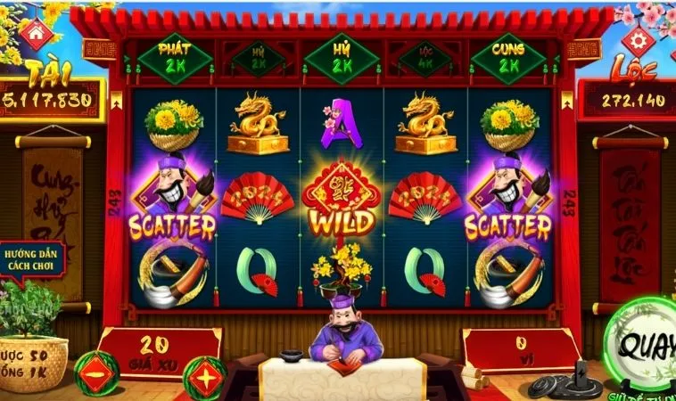 Khám Phá Cách Chơi Nổ Hũ Ông Đồ Tại Kingbet86 Để Săn Jackpot Khủng 2 Các biểu tượng trong game Nổ Hũ Ông Đồ Tại Kingbet86